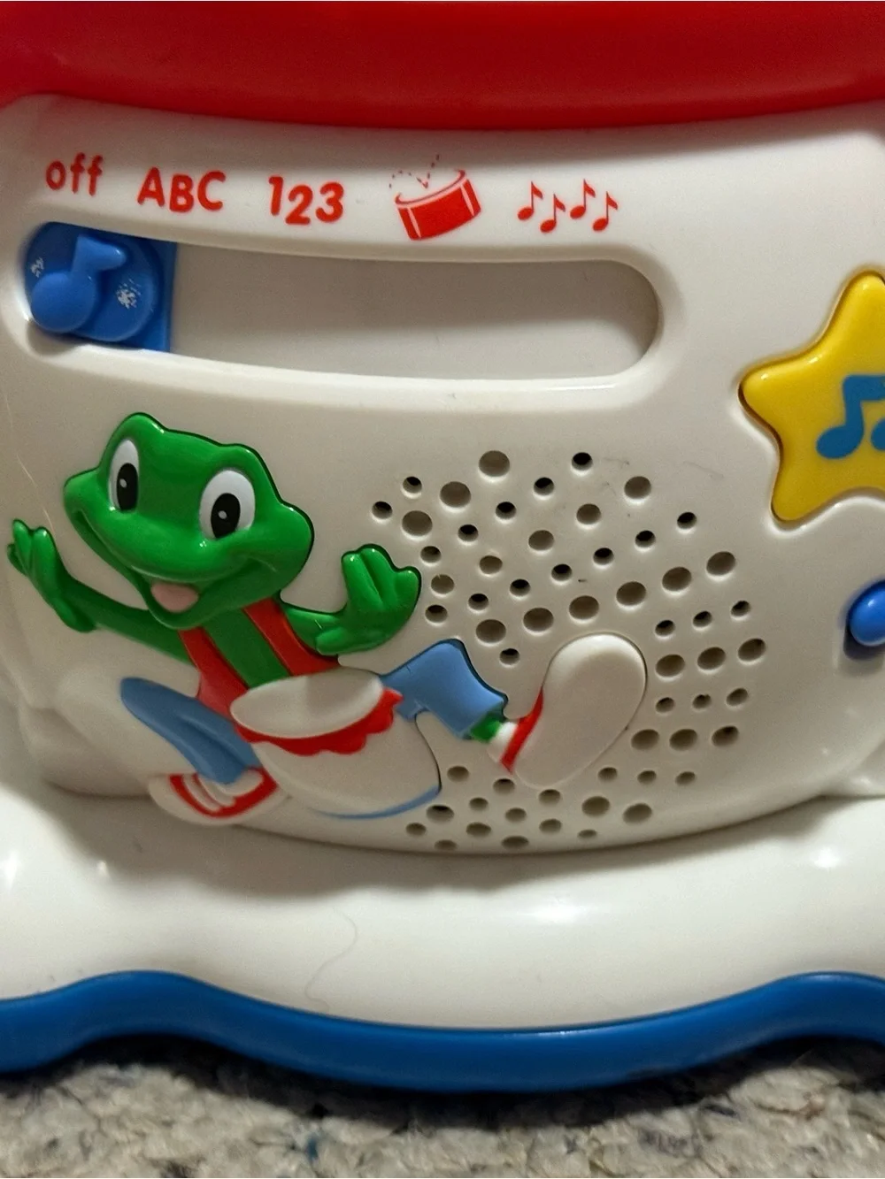 Leap Frog Leapfrog Learning Drum White Educational Musical Lights Sound ABC 123